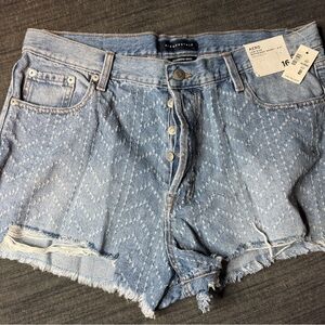 Aeropostale Women's Light Blue Jean Shorts
